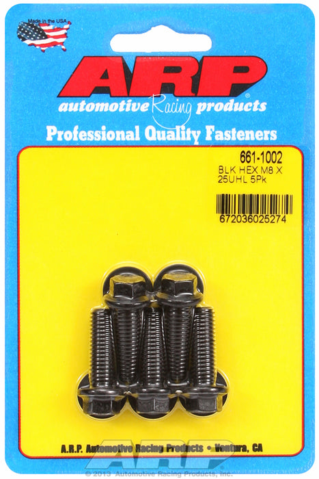 5-Pack Bolt Kit, Hex Head Black Oxide