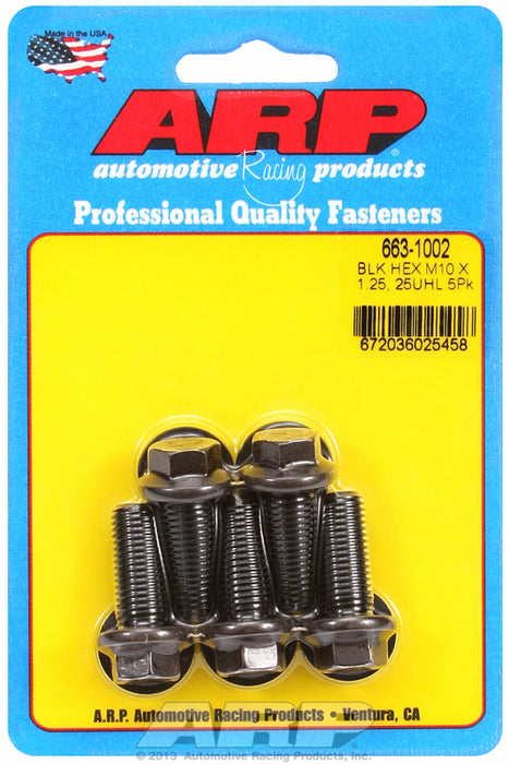 5-Pack Bolt Kit, Hex Head Black Oxide
