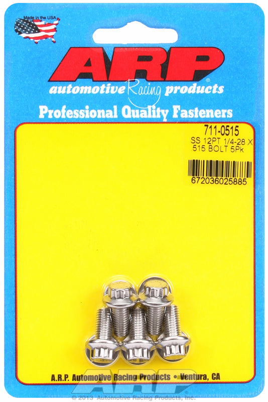 5-Pack Bolt Kit, 12-Point Head S/S
