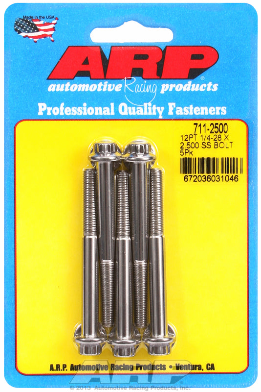 5-Pack Bolt Kit, 12-Point Head S/S