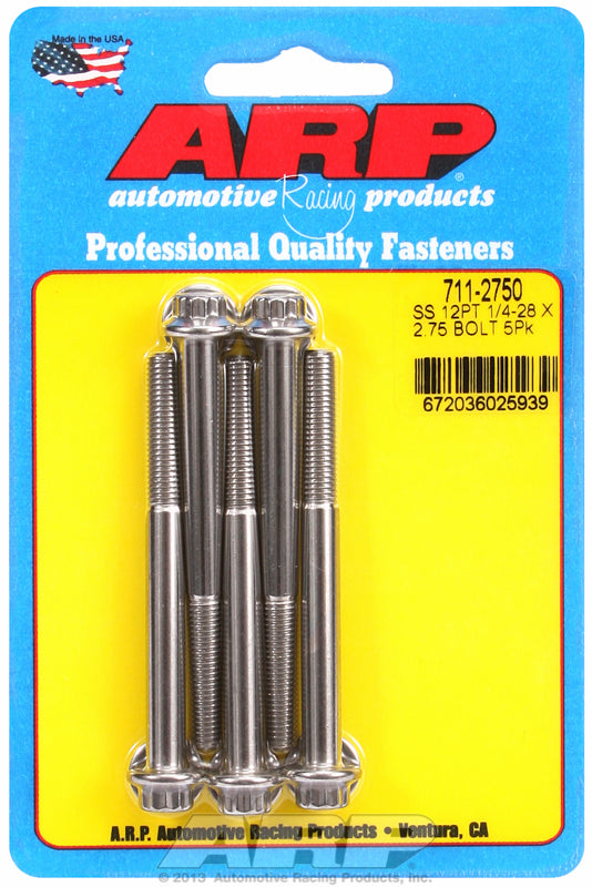 5-Pack Bolt Kit, 12-Point Head S/S