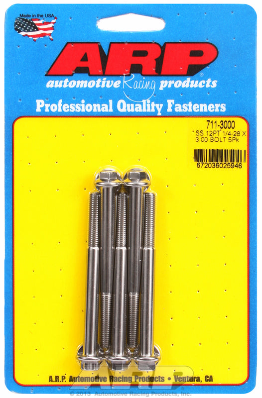 5-Pack Bolt Kit, 12-Point Head S/S