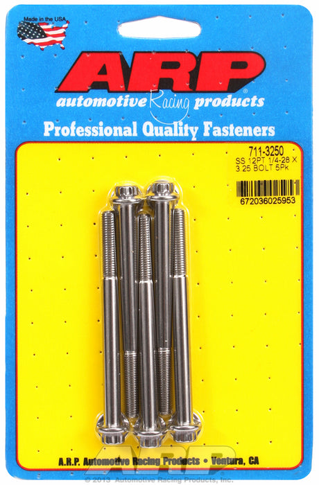 5-Pack Bolt Kit, 12-Point Head S/S