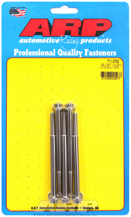 5-Pack Bolt Kit, 12-Point Head S/S