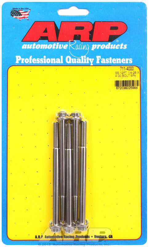 5-Pack Bolt Kit, 12-Point Head S/S