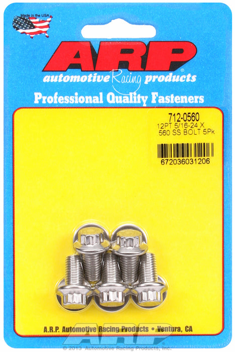 5-Pack Bolt Kit, 12-Point Head S/S