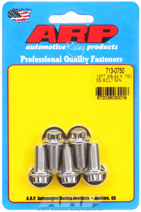 5-Pack Bolt Kit, 12-Point Head S/S