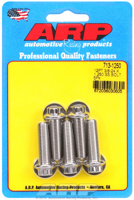 5-Pack Bolt Kit, 12-Point Head S/S