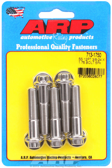 5-Pack Bolt Kit, 12-Point Head S/S