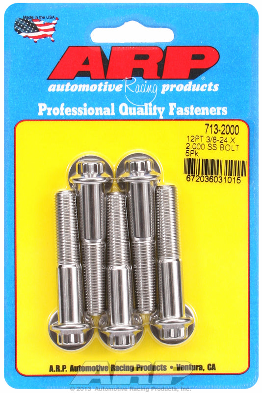 5-Pack Bolt Kit, 12-Point Head S/S