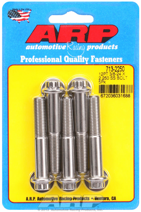 5-Pack Bolt Kit, 12-Point Head S/S