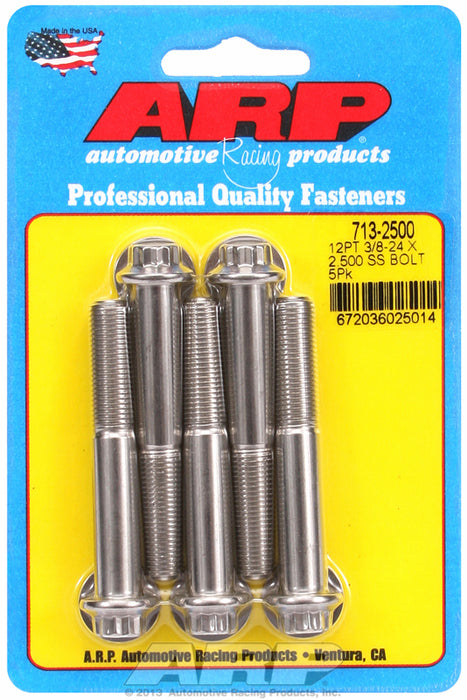 5-Pack Bolt Kit, 12-Point Head S/S