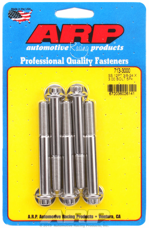 5-Pack Bolt Kit, 12-Point Head S/S
