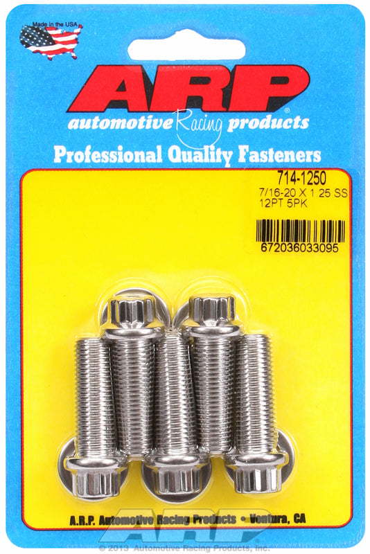 5-Pack Bolt Kit, 12-Point Head S/S
