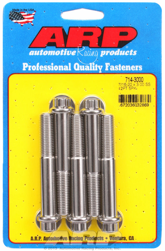 5-Pack Bolt Kit, 12-Point Head S/S