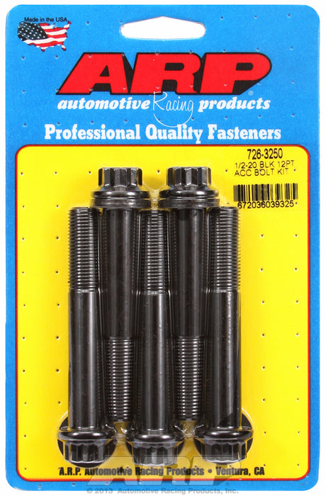 5-Pack Bolt Kit, 12-Point Head Black Oxide