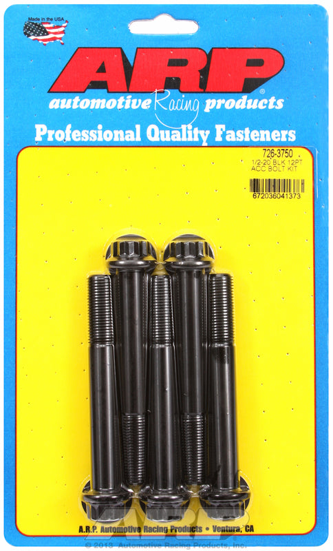 5-Pack Bolt Kit, 12-Point Head Black Oxide