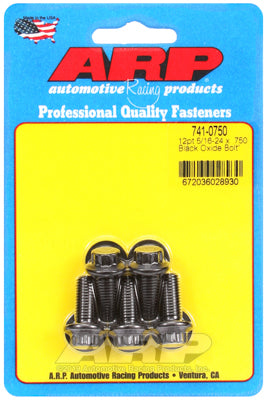 5-Pack Bolt Kit, 12-Point Head Black Oxide