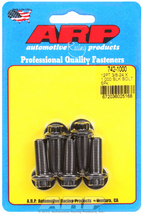 5-Pack Bolt Kit, 12-Point Head Black Oxide