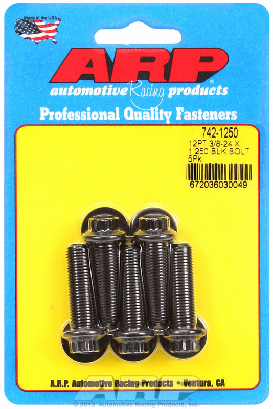 5-Pack Bolt Kit, 12-Point Head Black Oxide
