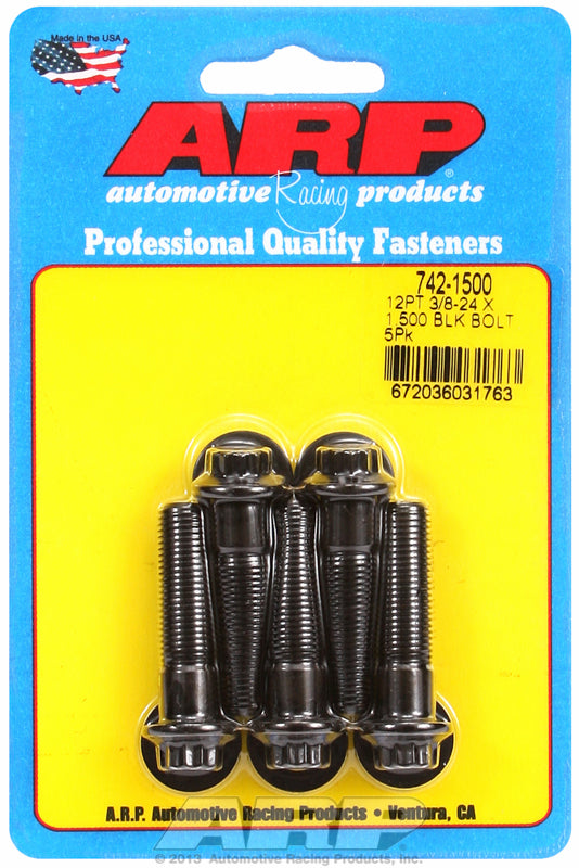 5-Pack Bolt Kit, 12-Point Head Black Oxide