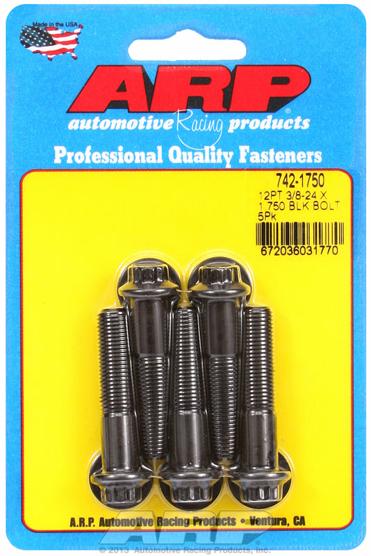 5-Pack Bolt Kit, 12-Point Head Black Oxide