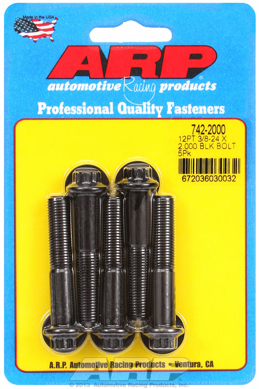 5-Pack Bolt Kit, 12-Point Head Black Oxide