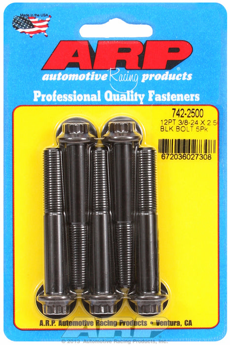 5-Pack Bolt Kit, 12-Point Head Black Oxide