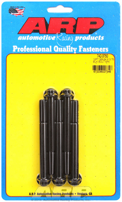 5-Pack Bolt Kit, 12-Point Head Black Oxide