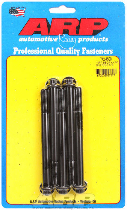 5-Pack Bolt Kit, 12-Point Head Black Oxide
