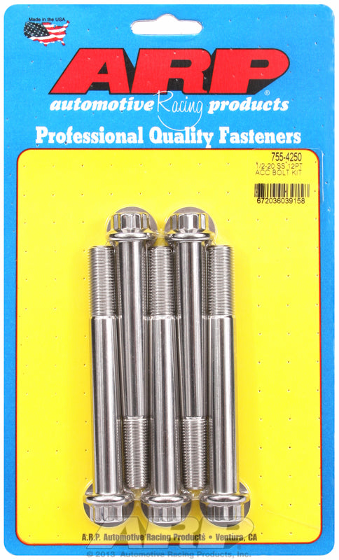 5-Pack Bolt Kit, 12-Point Head S/S