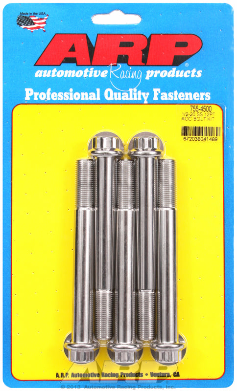 5-Pack Bolt Kit, 12-Point Head S/S