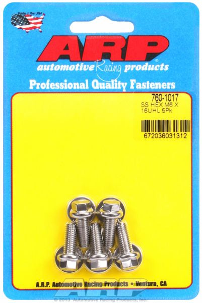 5-Pack Bolt Kit, Hex Head S/S