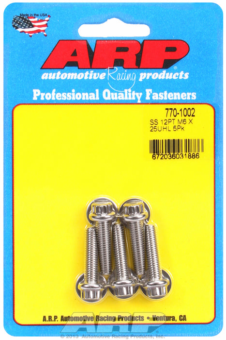 5-Pack Bolt Kit, 12-Point Head S/S
