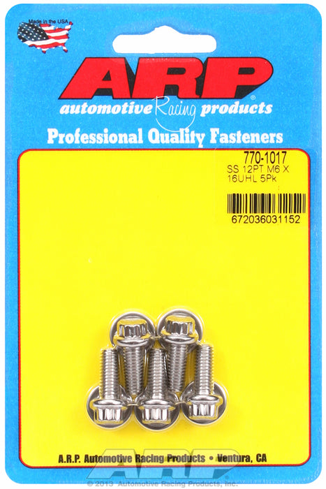 5-Pack Bolt Kit, 12-Point Head S/S