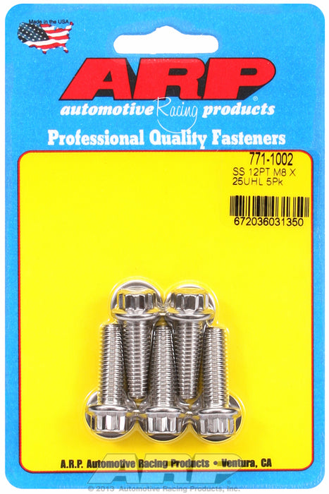5-Pack Bolt Kit, 12-Point Head S/S