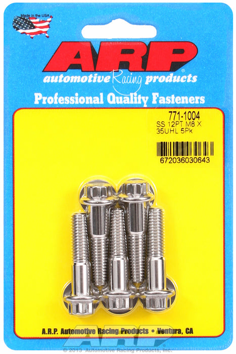 5-Pack Bolt Kit, 12-Point Head S/S