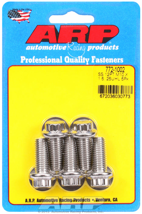 5-Pack Bolt Kit, 12-Point S/S