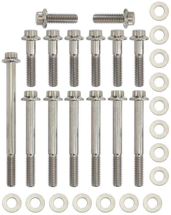 Timing Cover & Water Pump Bolt Kit, 12-Point Stainless