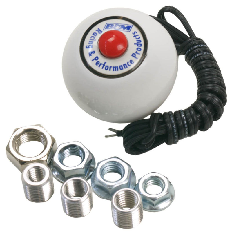 B&M Shifter Knob with Button High Impact Plastic With B&M Logo Insert