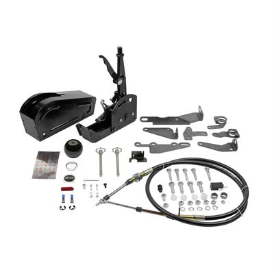 B&M Blackout Pro Stick Shifter 3 or 4 Speed Gate Shifter, With Cover