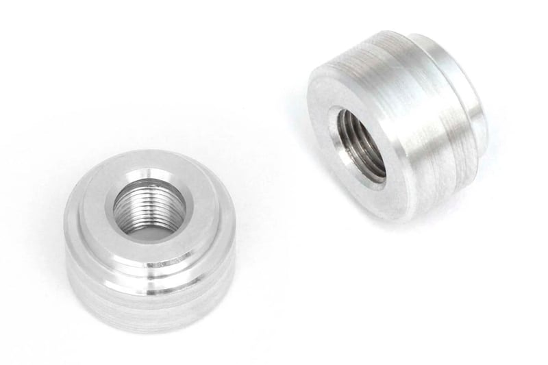 Weld on Fitting 1/8 NPT - 27 TPI - 6061 Aluminium Size: 20.4mm x 13mm
