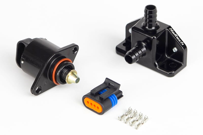Idle Air Control Kit - Billet 2 Port Housing With 2 Screw Style Motor Diameter: 10mm (3/8")