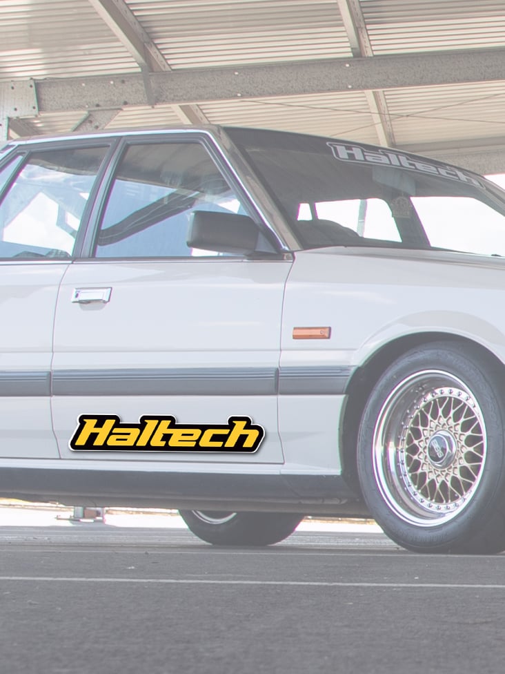 Haltech Logo Colour Sticker Size: 600mm (24")