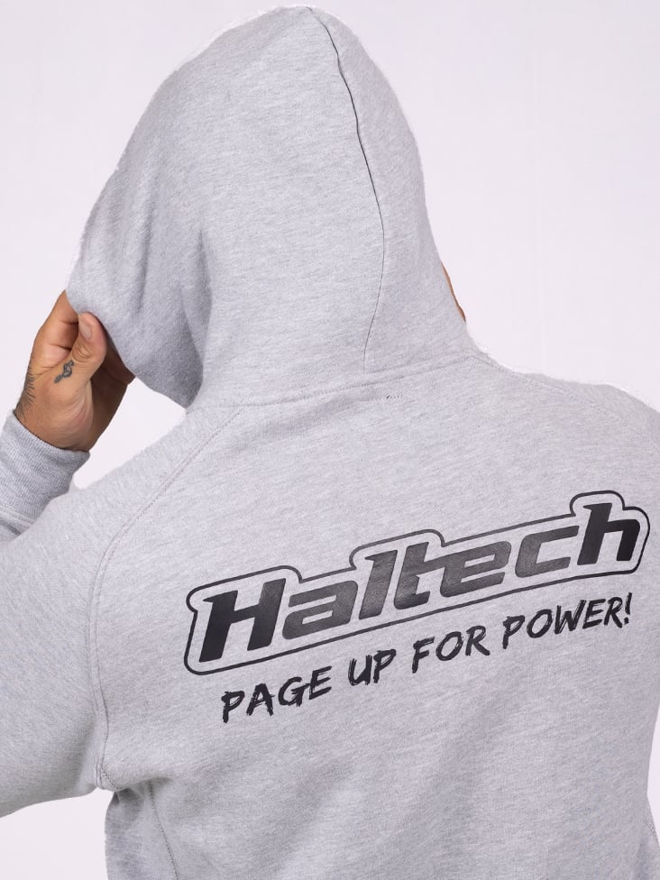 Haltech "Classic" Hoodie Grey Size: XS