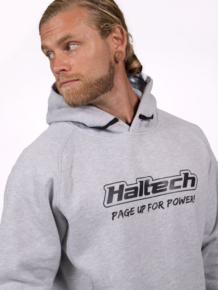 Haltech "Classic" Hoodie Grey Size: 2XL