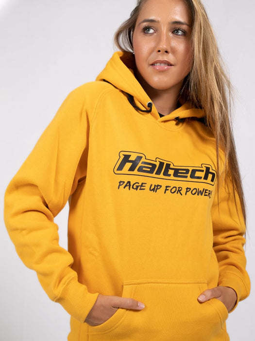 Haltech "Classic" Hoodie Yellow Size: 2XL