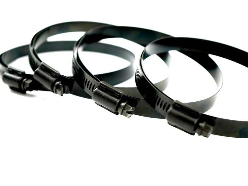 BLACK Hose Clamps - Premium Quality Stainless - BREEZE