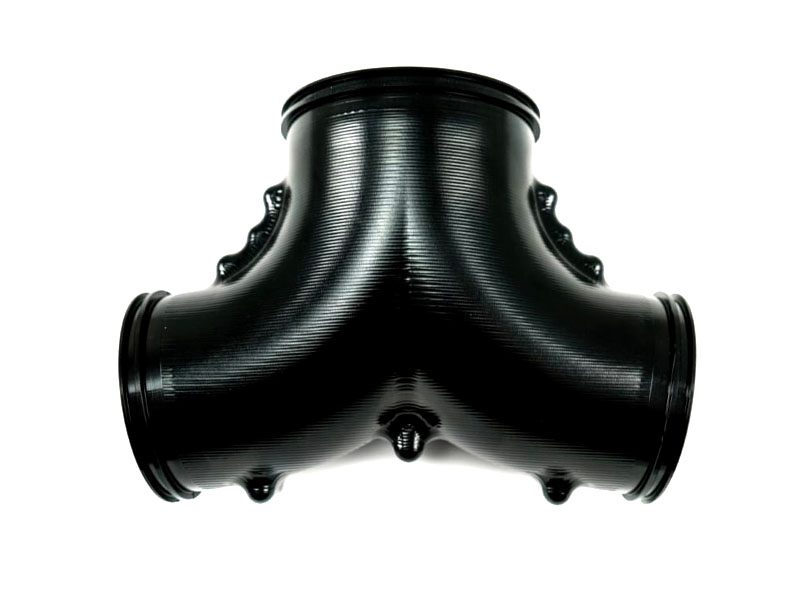 Intake Twin Entry Billet Adapter 88 Deg - Twin 3.5" to 5"
