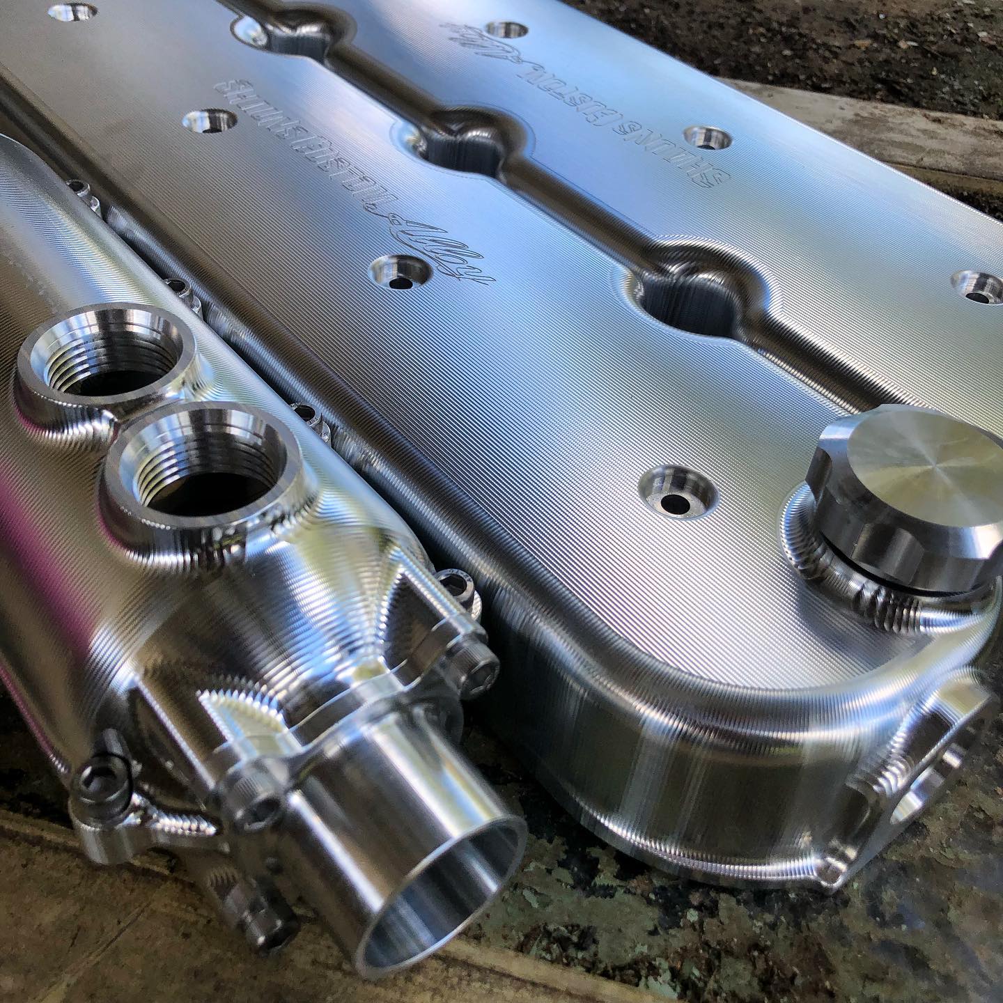 Custom Ls Covers SHAUNS CUSTOM ALLOY LS BILLET VALVE COVER SET — 1320 Motorsports